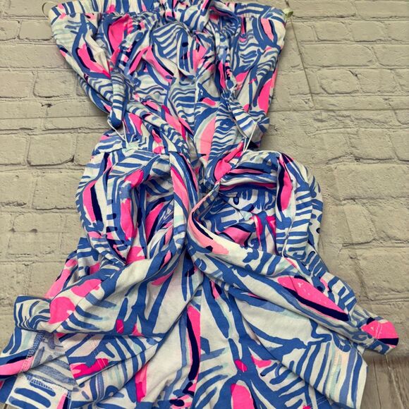 Lilly Pulitzer Women Strapless Ritz Romper Size Small Boho Colorful D043 -5 - Picture 6 of 16